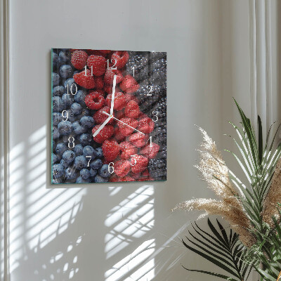 Orologio quadrato Frutti di bosco