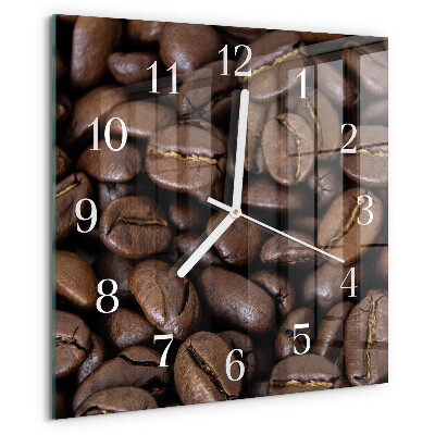 Orologio quadrato Caffè
