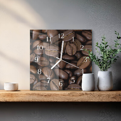 Orologio quadrato Caffè