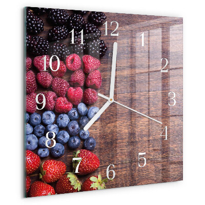 Orologio quadrato Frutti di bosco