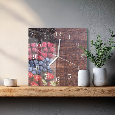 Orologio quadrato Frutti di bosco