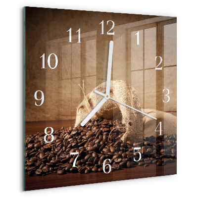 Orologio quadrato Caffè