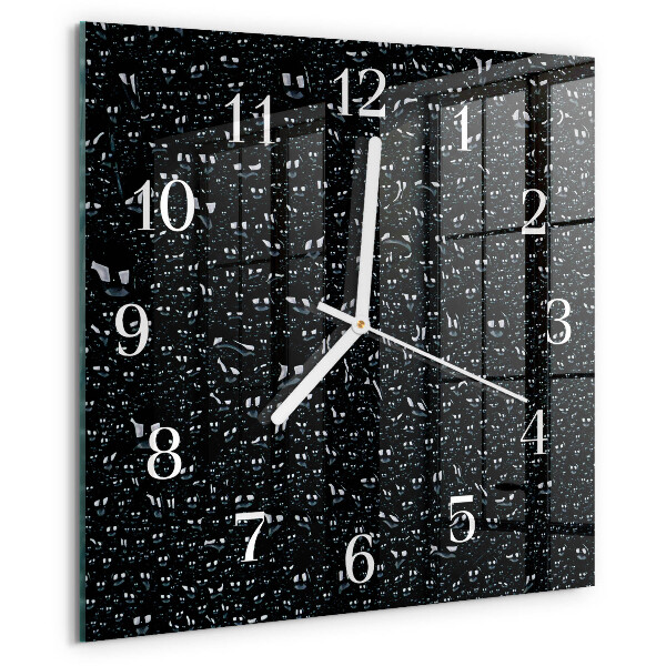 Orologio quadrato Gocce d'acqua