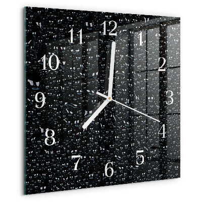 Orologio quadrato Gocce d'acqua