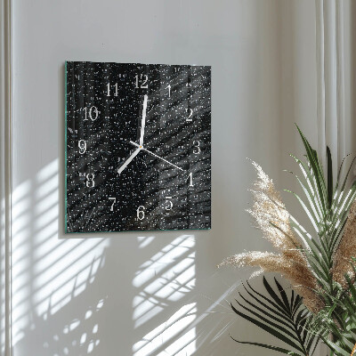 Orologio quadrato Gocce d'acqua