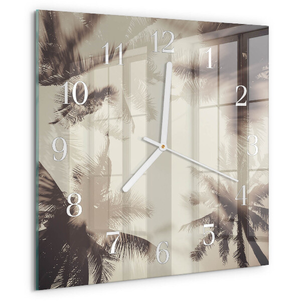 Orologio quadrato Palme