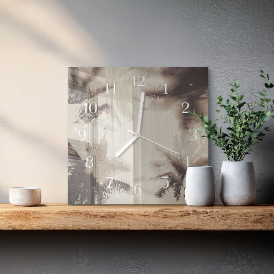 Orologio quadrato Palme