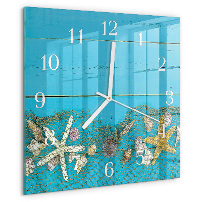 Orologio quadrato Tesori del mare