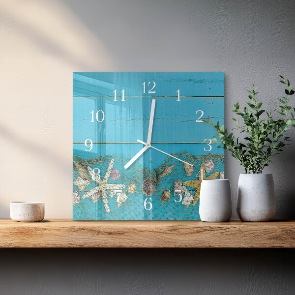 Orologio quadrato Tesori del mare