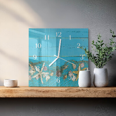 Orologio quadrato Tesori del mare