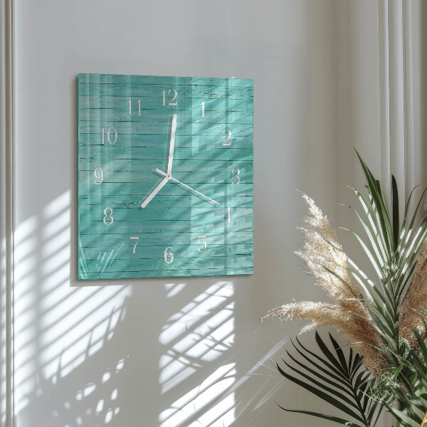 Orologio quadrato Tavole verdi