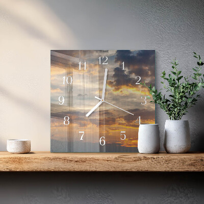 Orologio quadrato Tramonto