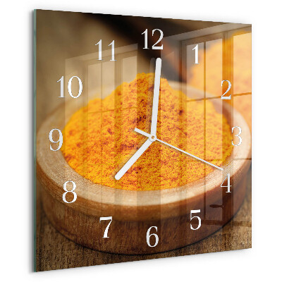 Orologio quadrato Curcuma