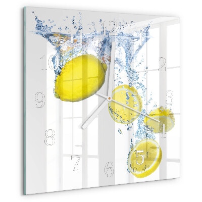 Orologio quadrato limoni