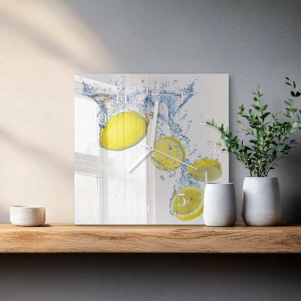 Orologio quadrato limoni