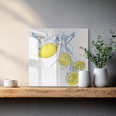 Orologio quadrato limoni