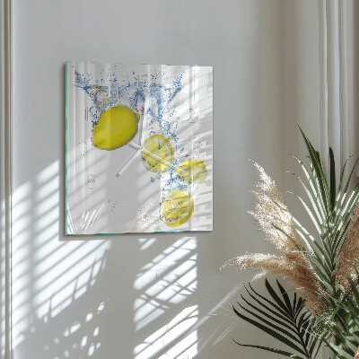 Orologio quadrato limoni