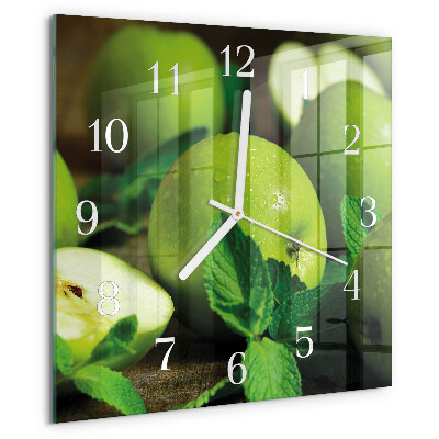 Orologio quadrato Mele verdi