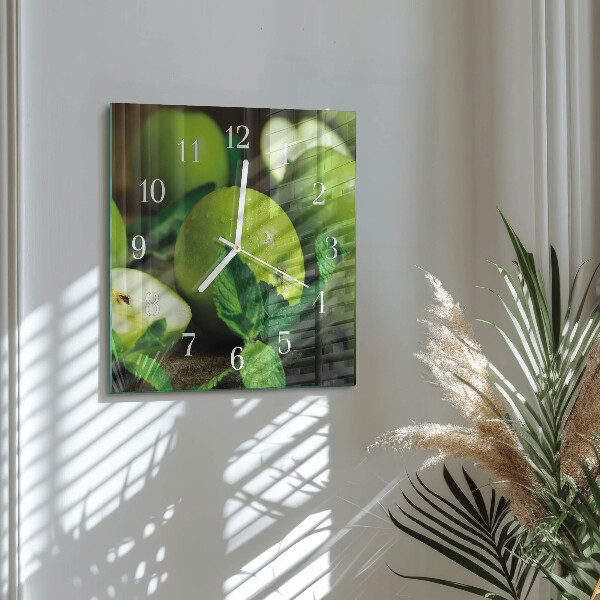 Orologio quadrato Mele verdi