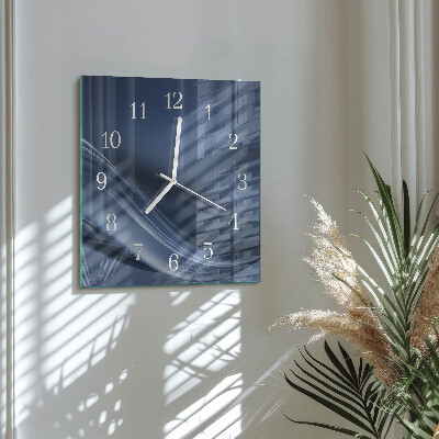 Orologio quadrato Onde blu