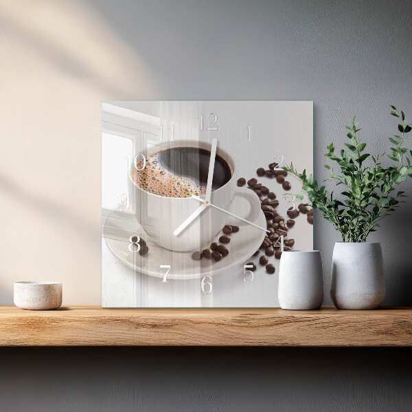 Orologio quadrato Tazza di caffè