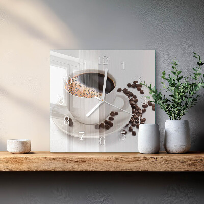 Orologio quadrato Tazza di caffè