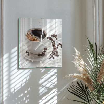 Orologio quadrato Tazza di caffè