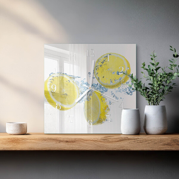 Orologio quadrato limoni