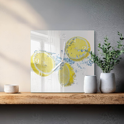 Orologio quadrato limoni