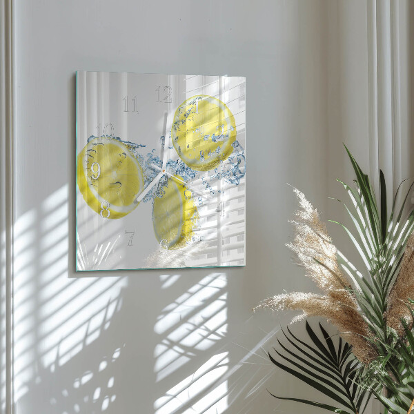 Orologio quadrato limoni
