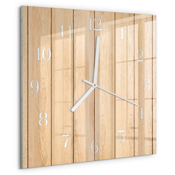 Orologio quadrato Legna
