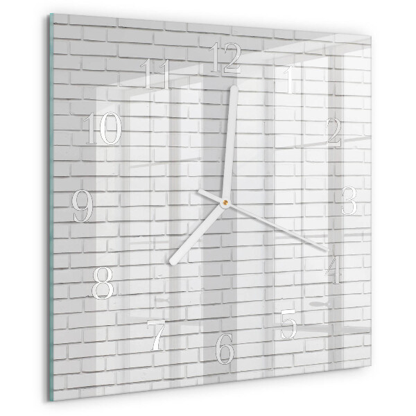 Orologio quadrato Muro di mattoni