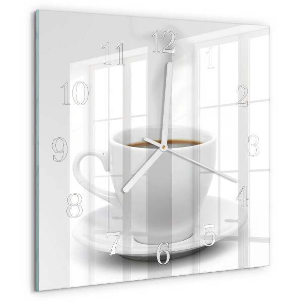 Orologio quadrato Tazza di caffè