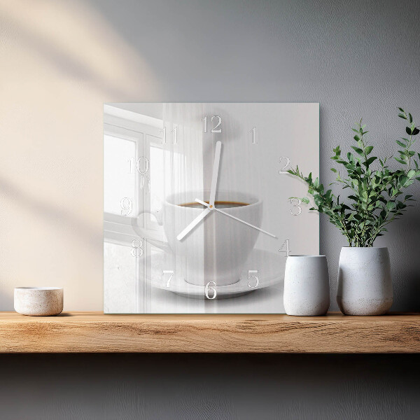 Orologio quadrato Tazza di caffè