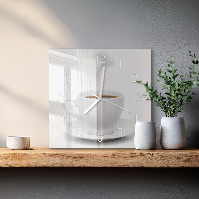 Orologio quadrato Tazza di caffè
