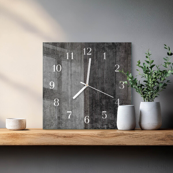 Orologio quadrato Legna
