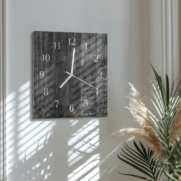 Orologio quadrato Legna