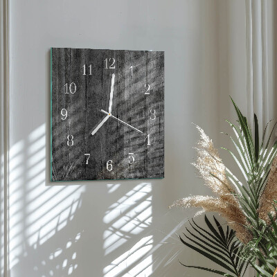 Orologio quadrato Legna