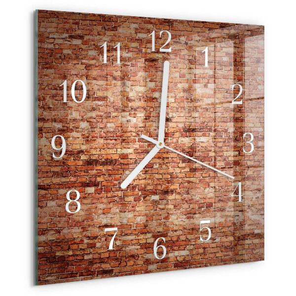 Orologio quadrato Muro di mattoni