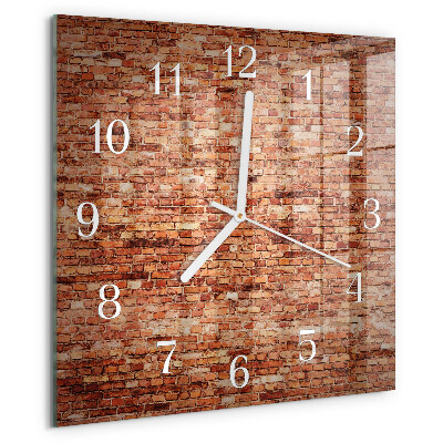 Orologio quadrato Muro di mattoni
