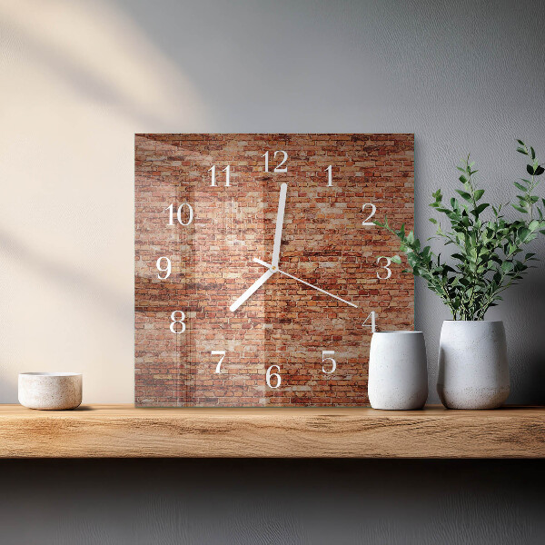 Orologio quadrato Muro di mattoni