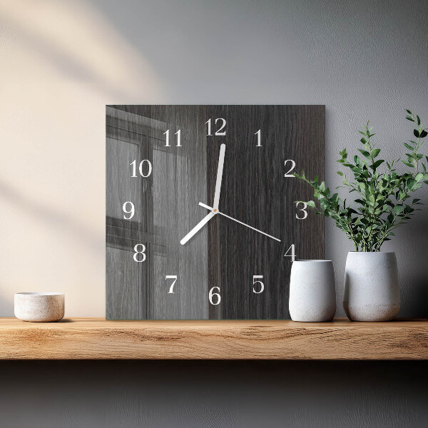 Orologio quadrato Legna