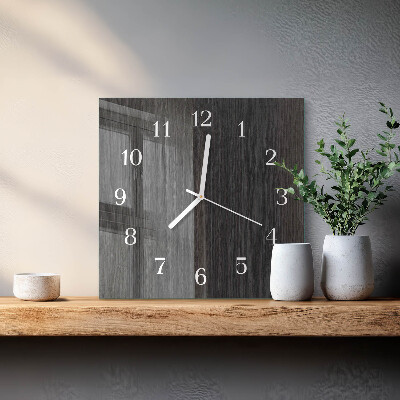 Orologio quadrato Legna