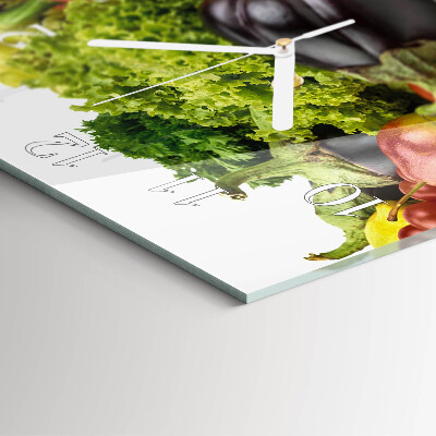 Orologio quadrato Verdure