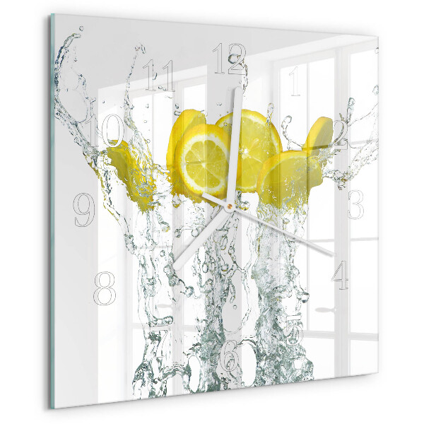 Orologio quadrato Acqua con limone