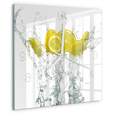 Orologio quadrato Acqua con limone