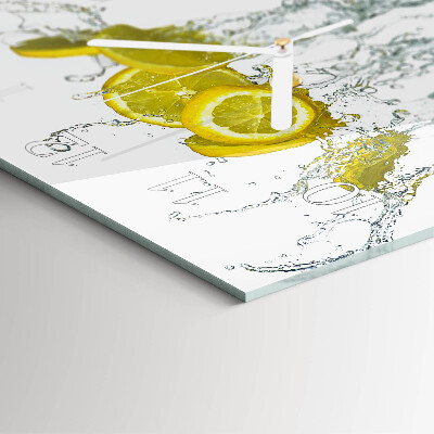 Orologio quadrato Acqua con limone