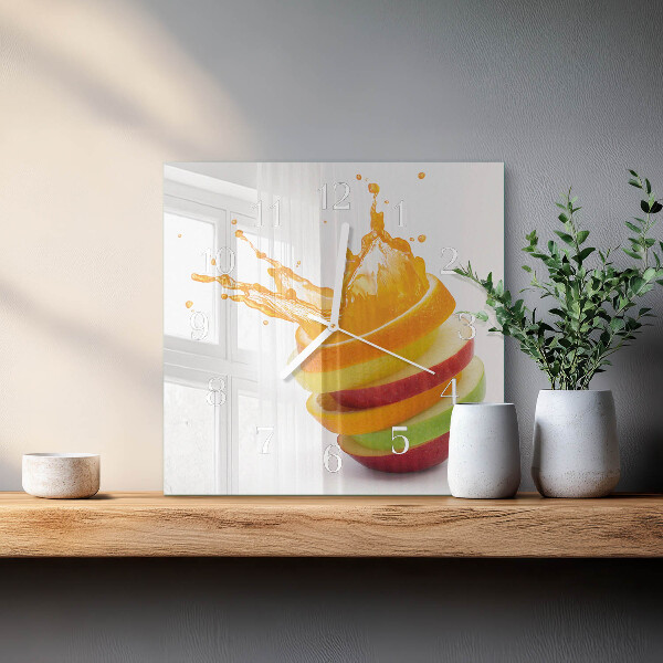 Orologio quadrato Frutta