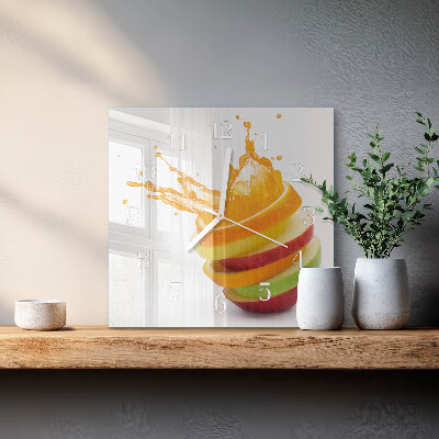 Orologio quadrato Frutta