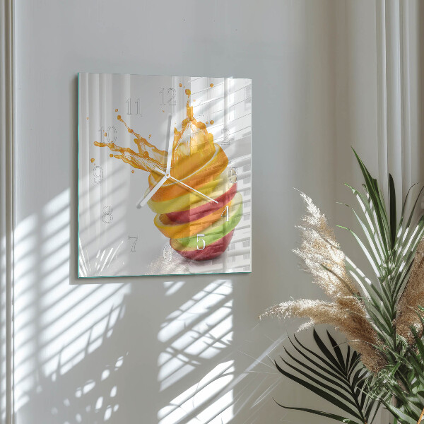 Orologio quadrato Frutta